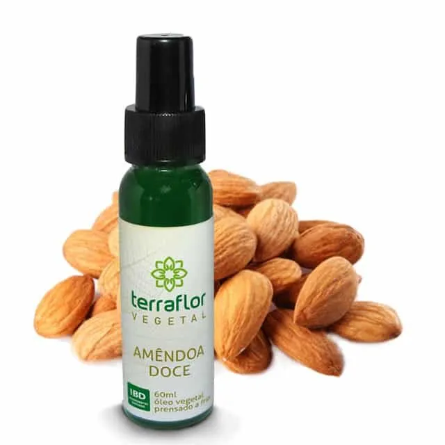 Óleo Vegetal de Amêndoa doce - Terra Flor - Frasco com 60ml