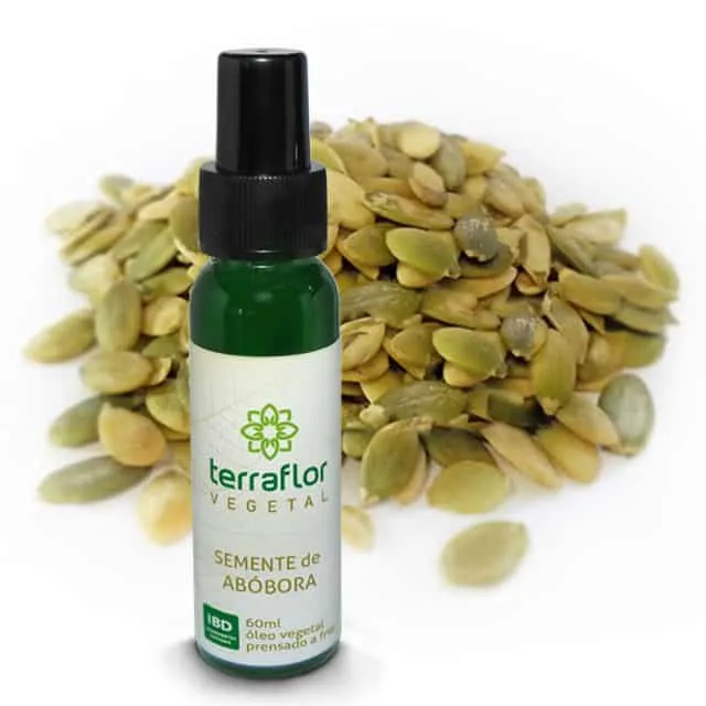 Óleo Vegetal Semente de Abóbora - Terra Flor - Frasco com 60ml