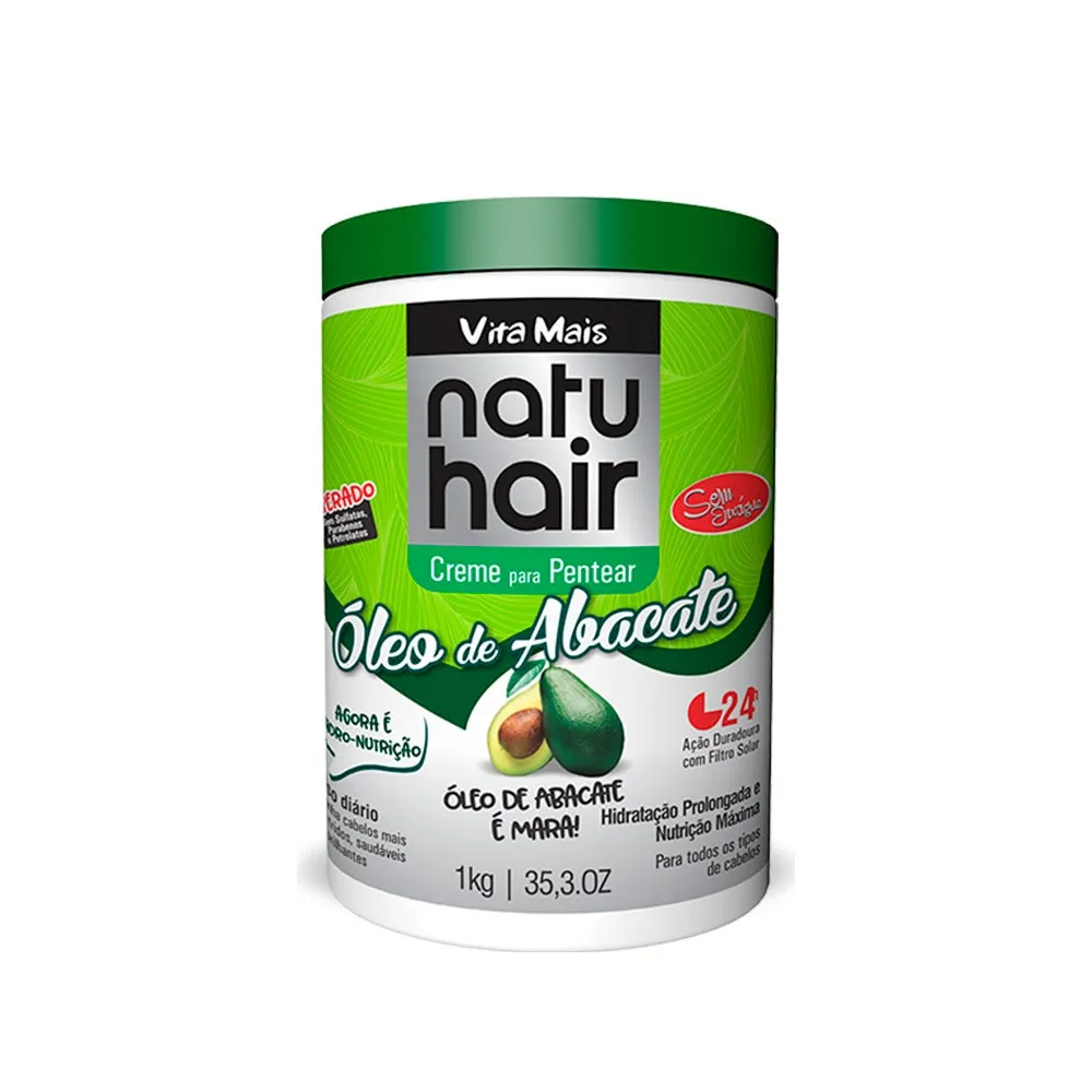 Creme Para Pentear Natuhair Óleo De Abacate 1Kg