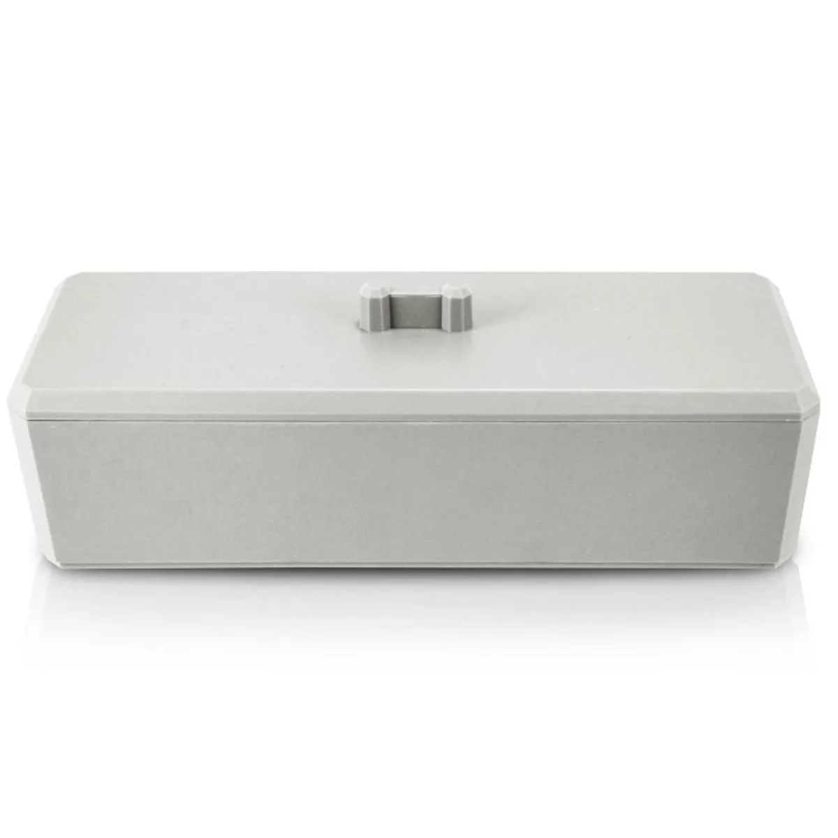 Organizador Multiuso de Maquiagem, Gaveta e Banheiro com Tampa Jacki Design Cinza