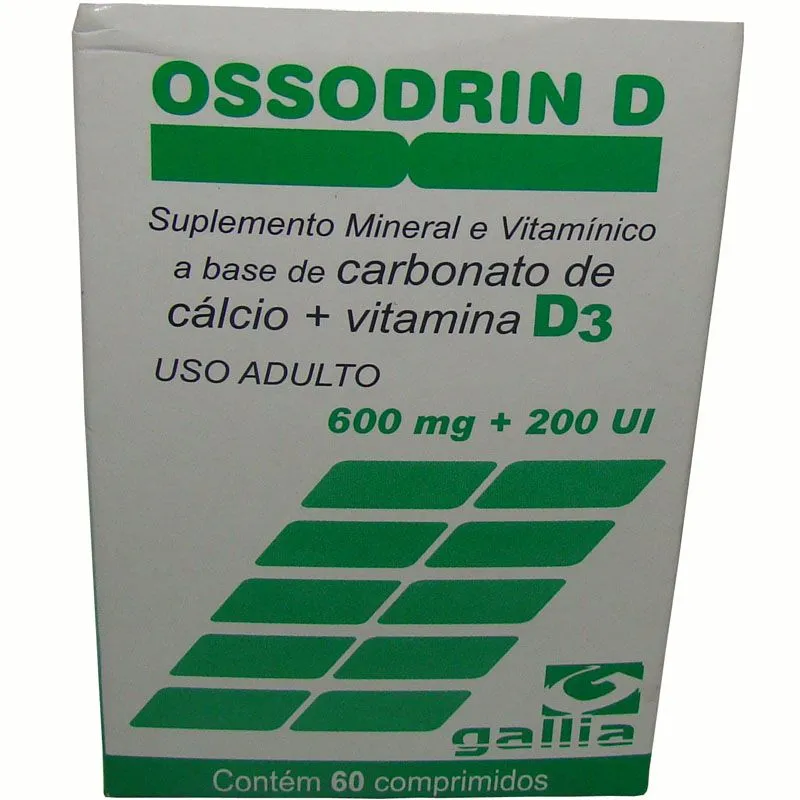 Ossodrin D 600mg 200ui C/ 60 Comprimidos