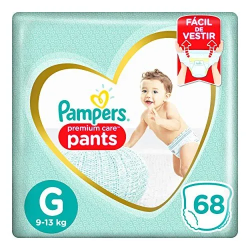 Pampers Fralda Premium Care Pants G com 68un