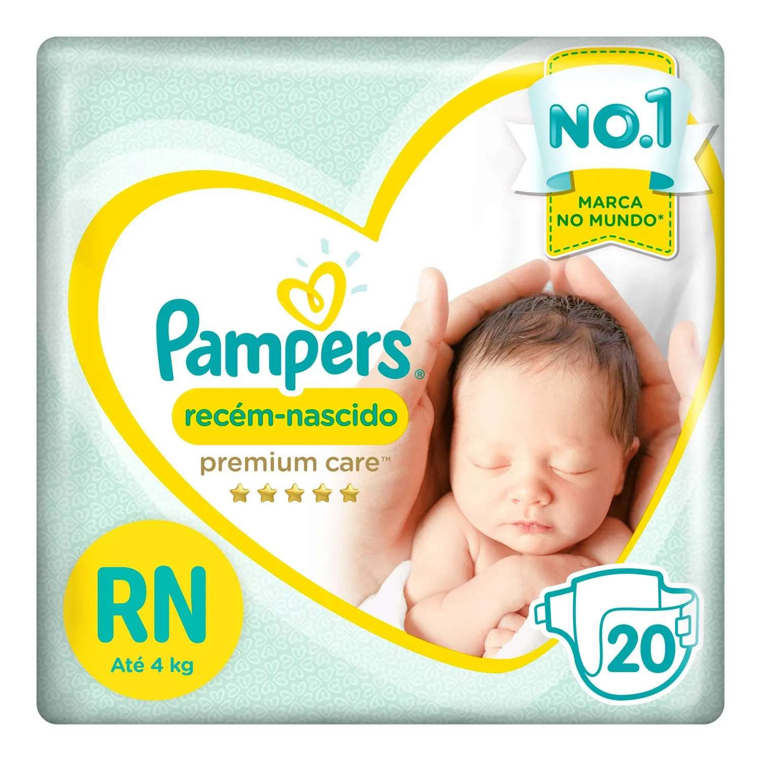 Pampers Fralda Recém Nascido RN com 20un