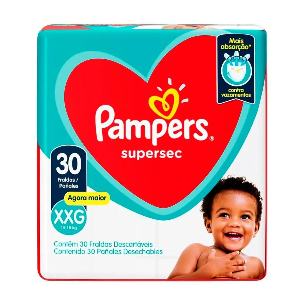 Pampers Fralda Super Sec XXG 30un