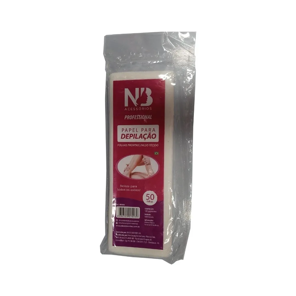 Papel Depilatório Nb Falso Tecido 50Fls