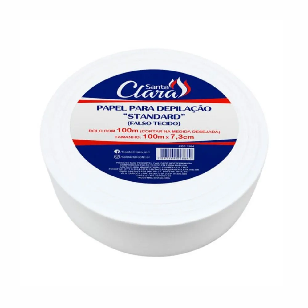 Papel Depilatório Santa Clara Standard Mva 100M