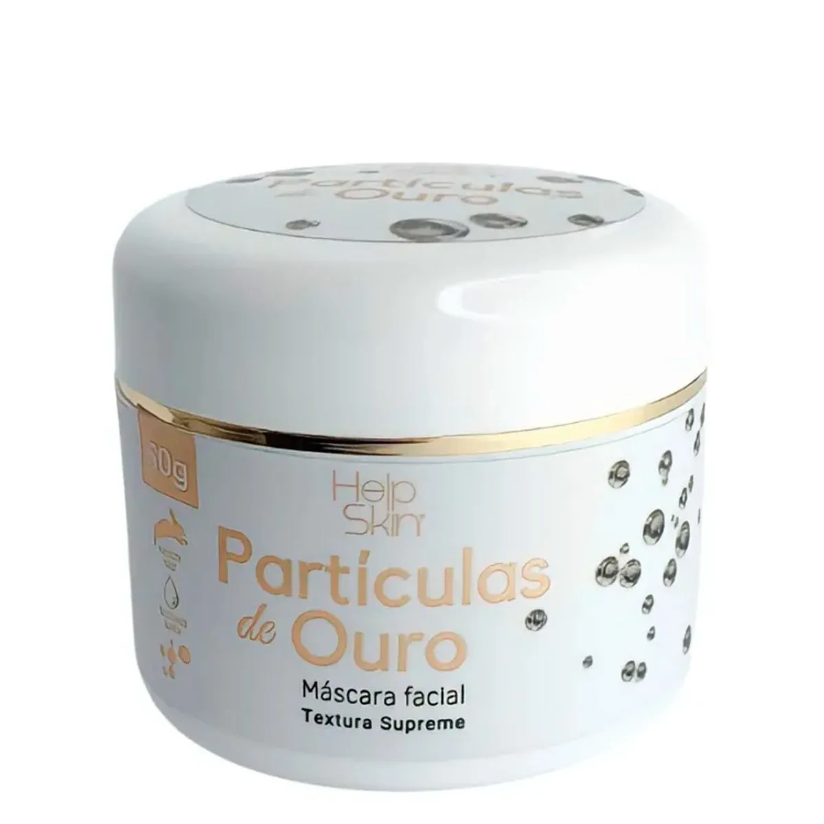 Máscara Facial Help Skin Partículas de Ouro 50g