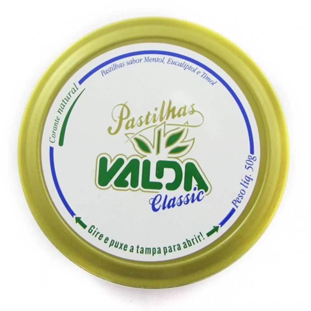 Pastilhas Valda Classic C/ 50 G