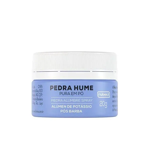 Pedra Hume em Pó Farmax 20G
