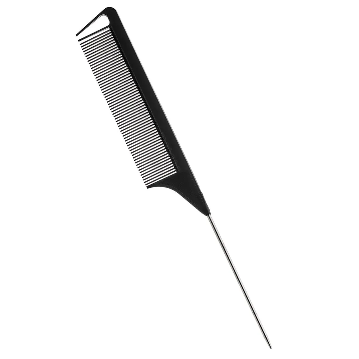Pente de Corte Profissional Cabo Fino em Aço CB285 Umi Preto