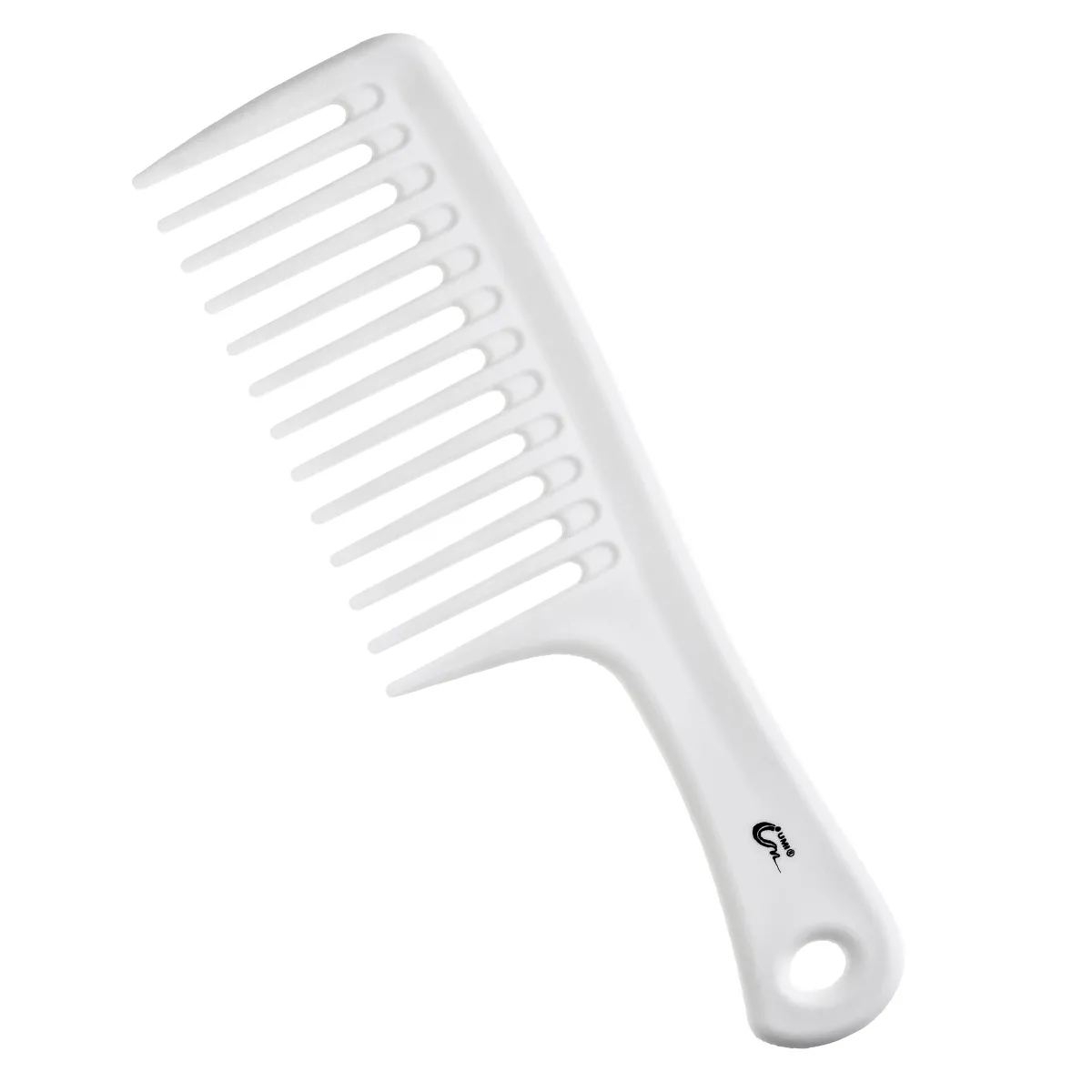 Pente de Cabelo Dentes Largo Desembaraçador Branco