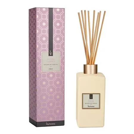 Difusor de Varetas - Peônia Garden - Via Aroma - Frasco com 250ml