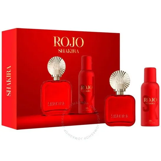 Perfume Shakira Feminino Kit Rojo 80ml + Deodorant Spray 150ml