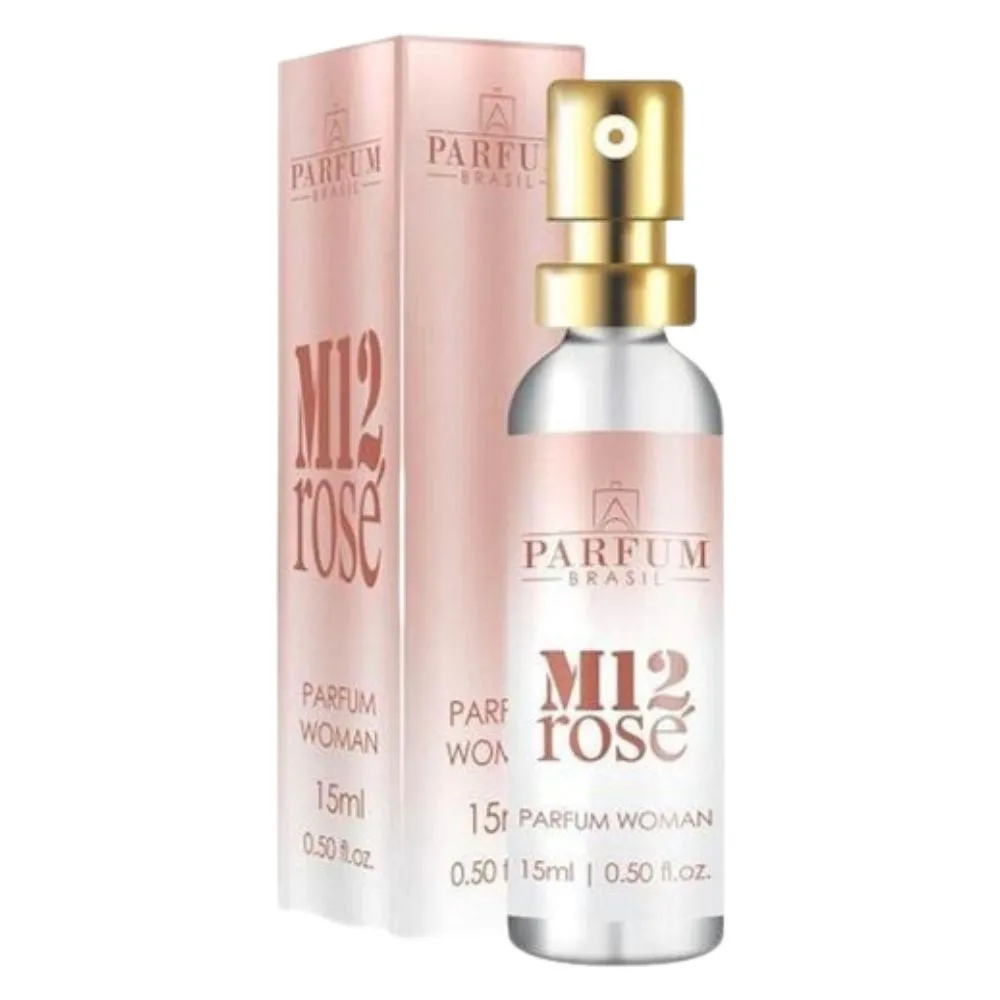 Perfume Feminino Parfum Brasil M12 Rose 15ml