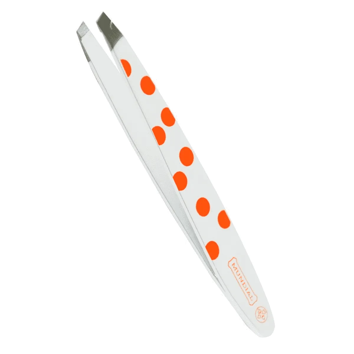 Mini Pinça Fashion Ponta Diagonal Mundial Style Branca