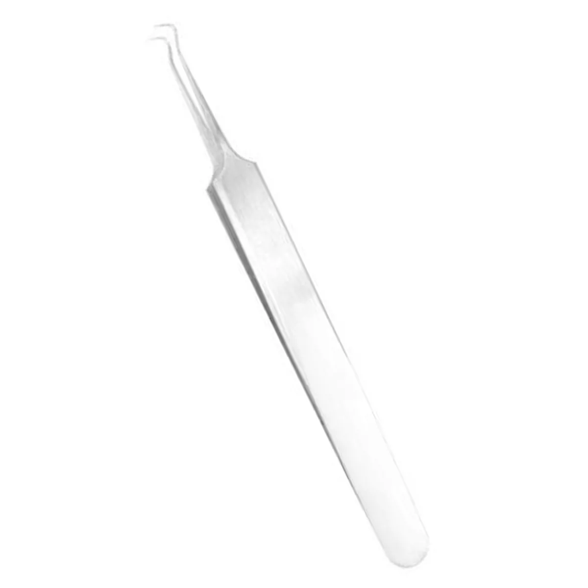 Pinça Ponta Curva para Colocar Cílios Fio a Fio Aço Inox