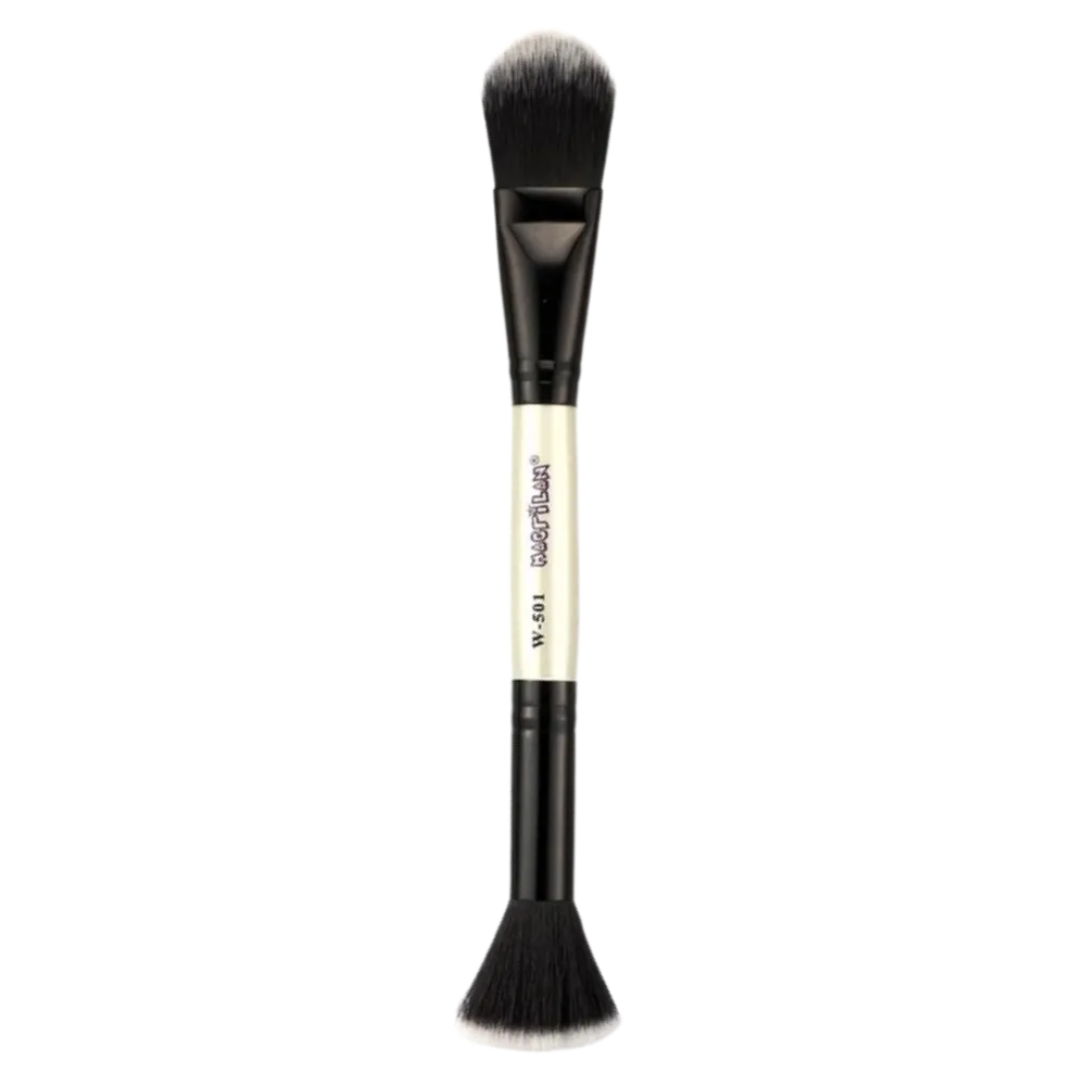 Pincel W501 Duplo para Base e Kabuki Reto Macrilan
