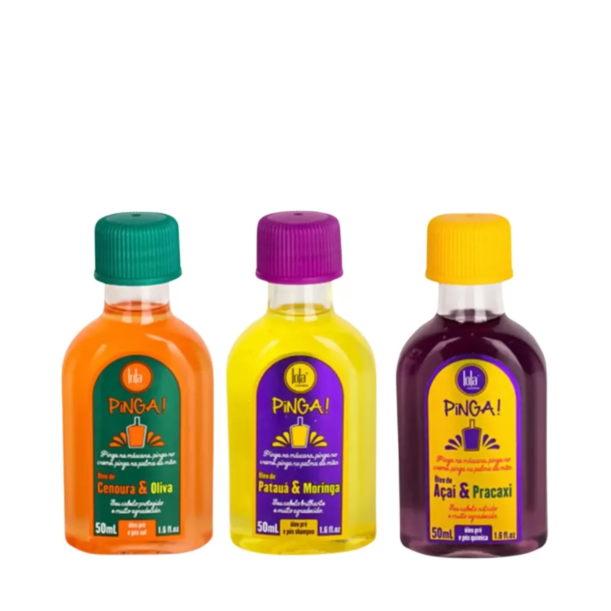Lola Pinga! Óleo Açaí + Cenoura + Pataúa | ByLinda