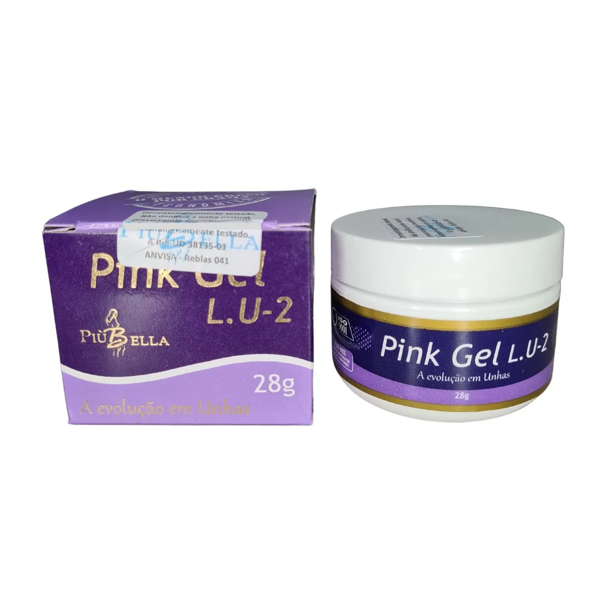Pink Gel L.U-2 Più Bella Para Alongamento Tradicional - 28g