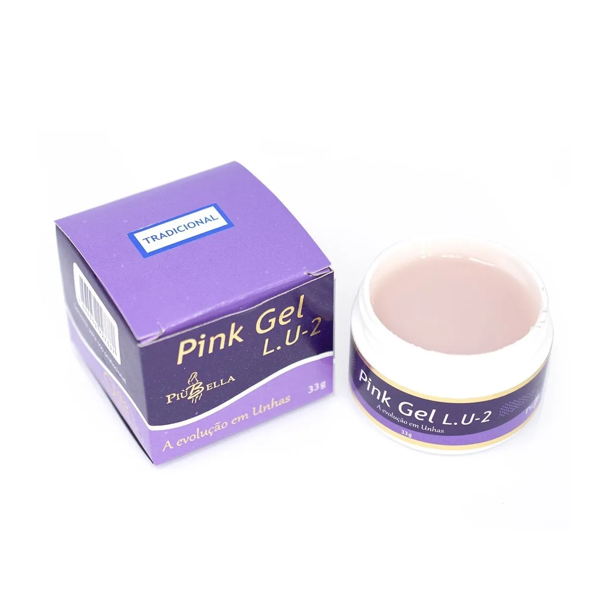 Pink Gel L.U-2 Più Bella Para Alongamento Tradicional - 33g