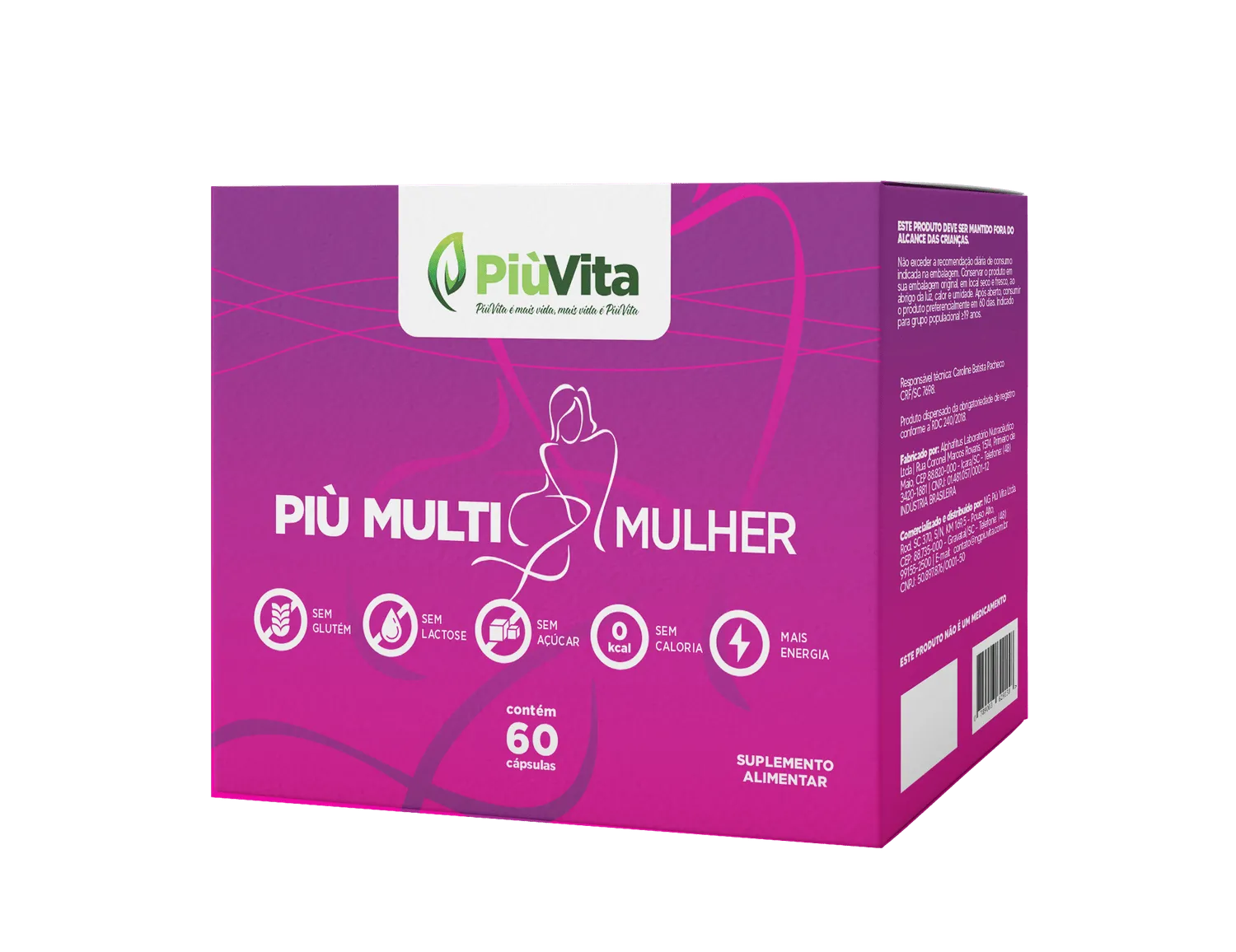 PiùVita Più Multi Mulher com 60 Cápsulas