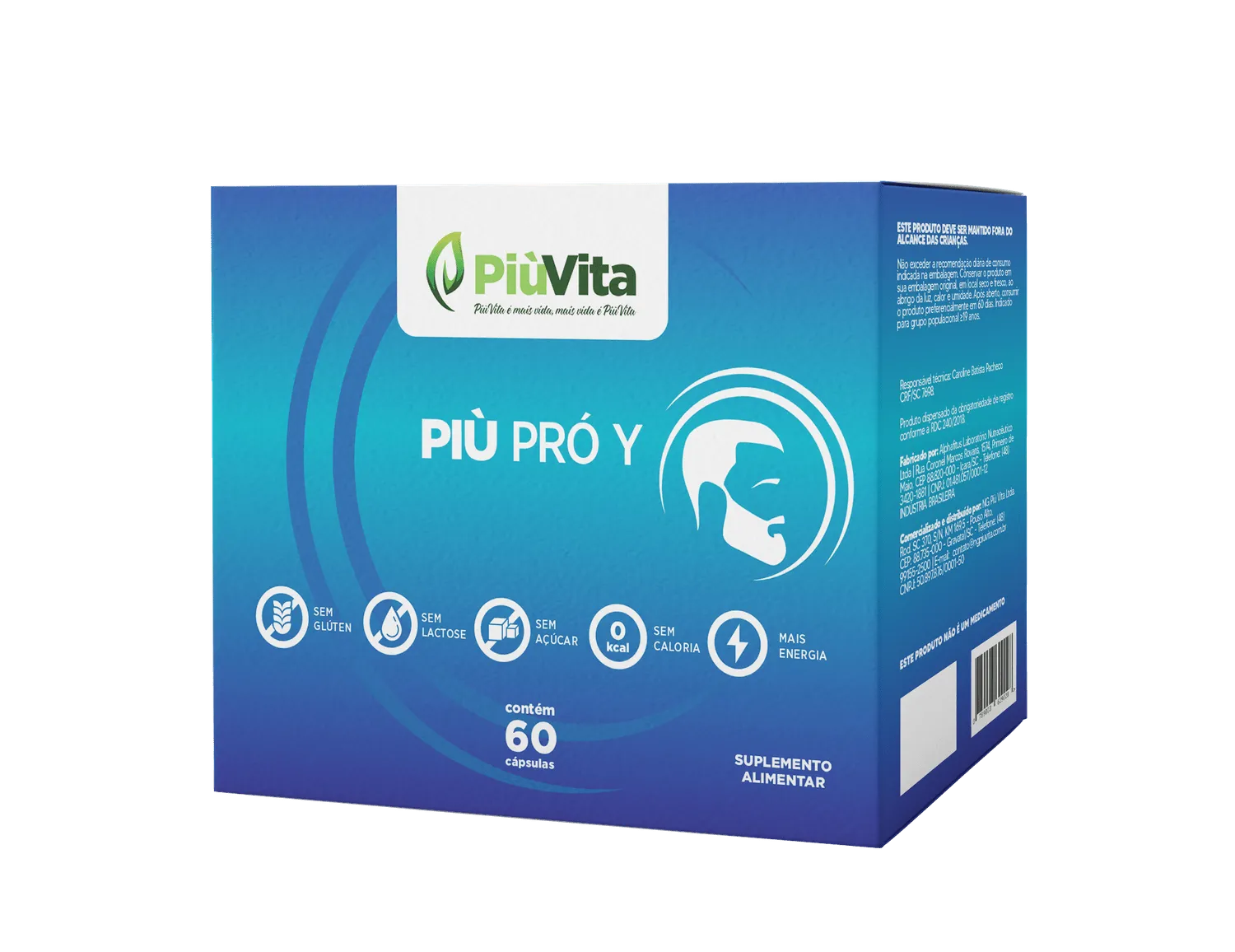 PiùVita Più Pró Y com 60 Cápsulas