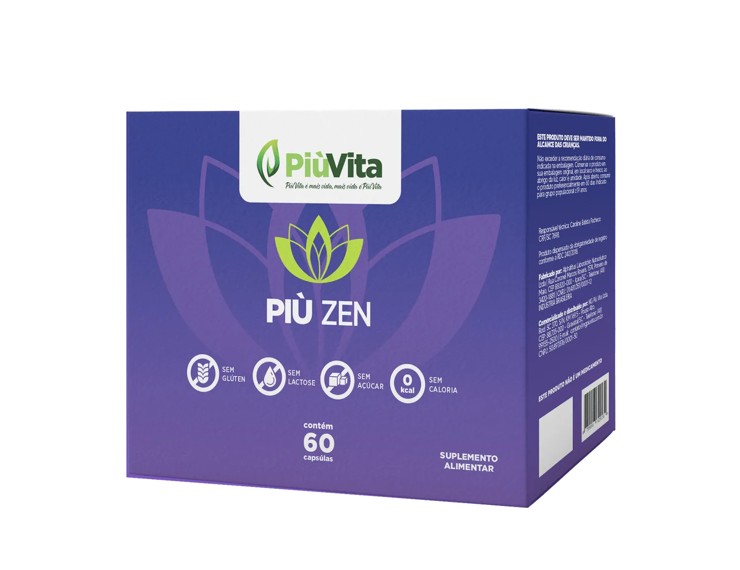 PiùVita Più Zen com 60 Cápsulas