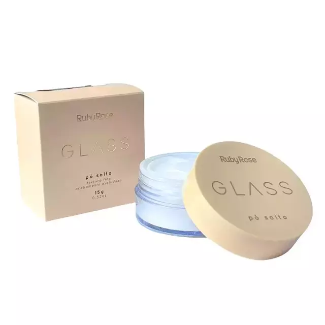 Pó solto textura fina gp01 15g - Ruby Rose glass