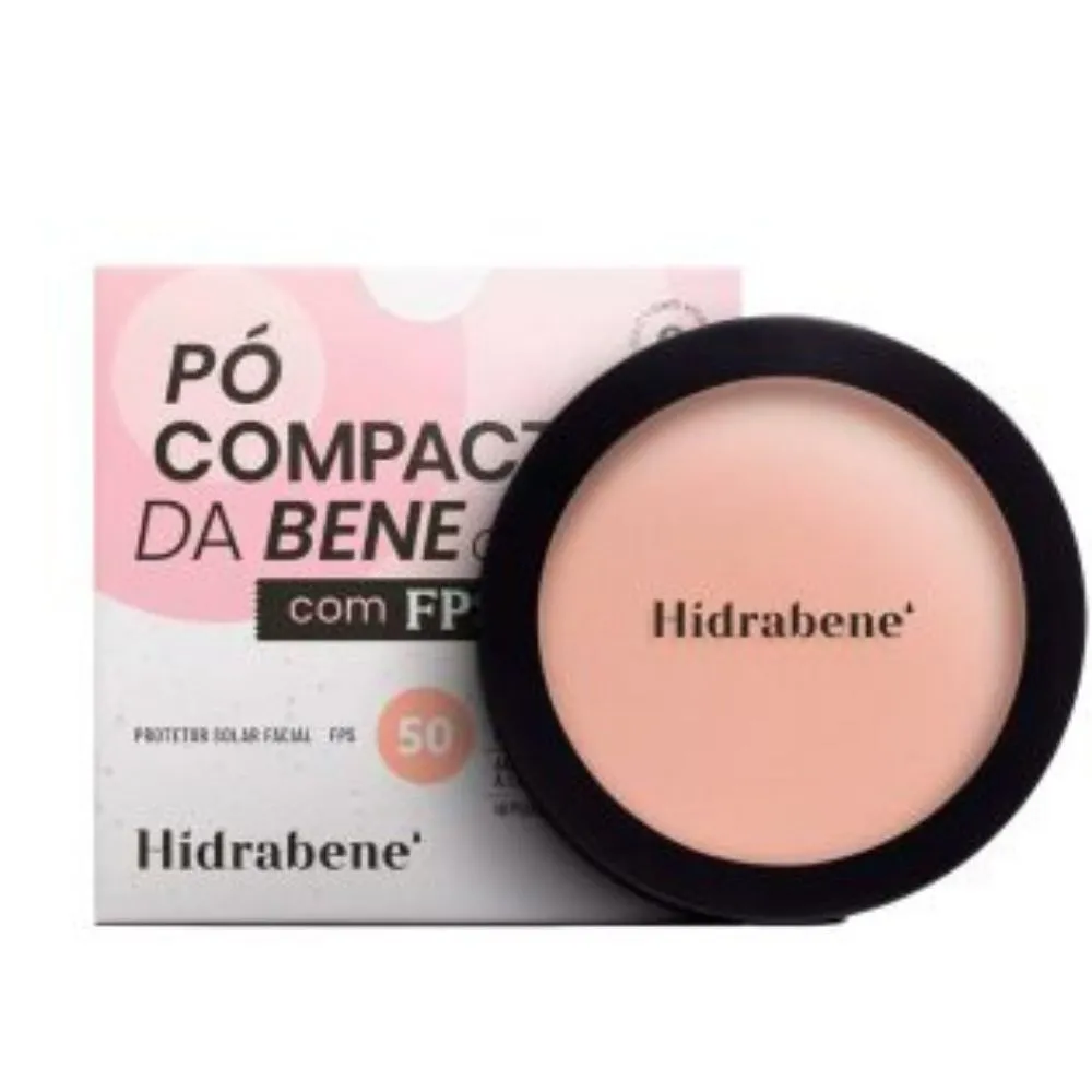 Pó Compacto Protetor Solar Com FPS50 Hidrabene 10g - Cor Claro