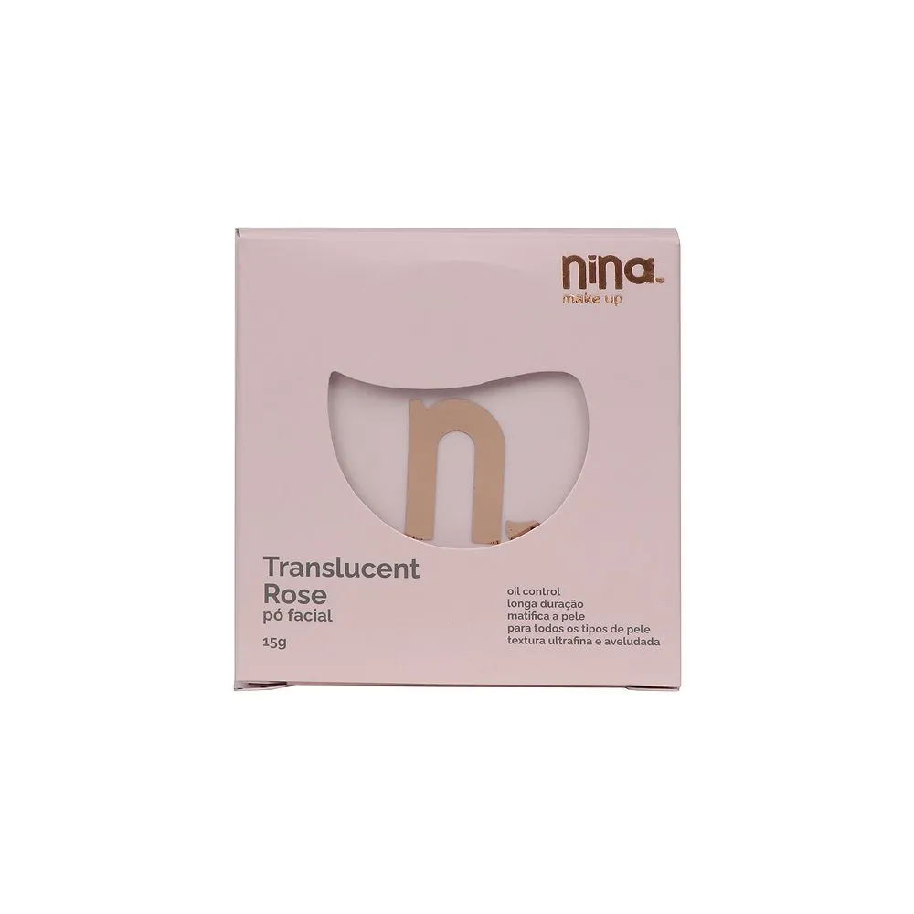 Pó Solto Translucido Rose Nina Makeup 15g