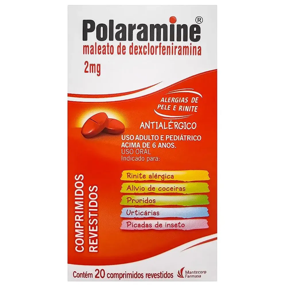 Polaramine 2Mg C/ 20 Comprimidos