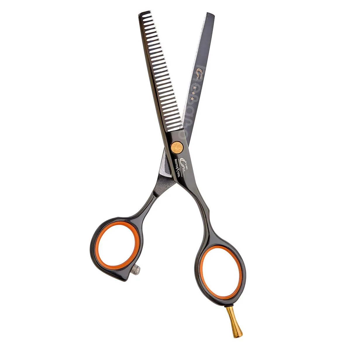 Tesoura Umi Desbaste Desfiadeira DY-528P Preta 5.5 Polegadas