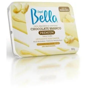 CERA BARRA DEPIL BELLA CHOCOLATE BRANCO 800G Cód. 7826