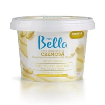 CERA DEPIL BELLA MICROONDAS CHOCOLATE BRANCO 200G Cód. 9578