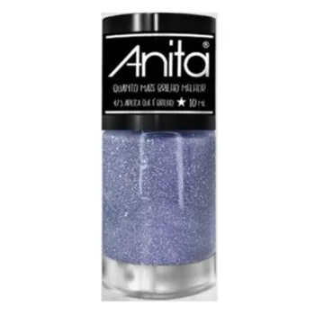 ESMALTE ANITA QUANTO MAIS BRILHO MELHOR APLICA QUE E BRILHO 10ML Cód. 12505