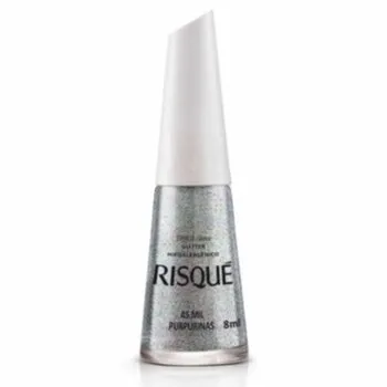 ESMALTE RISQUE GLITTER MIL PURPURINAS 8ML Cód. 11026