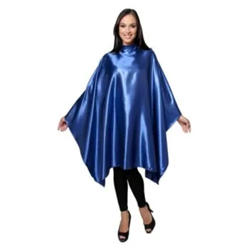 CAPA DE CETIM SEM MANGA COM BOTAO AZUL ROYAL SANTA CLARA Cód. 12397