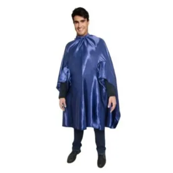 CAPA EM SEDA AZUL ROYAL IMPORTADA SEM MANGA COM BOTAO SANTA CLARA 9589 Cód. 8290