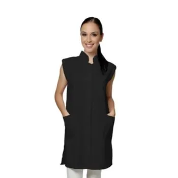 JALECO GREICE SEM MANGA PRETO 793 SANTA CLARA GG Cód. 13146