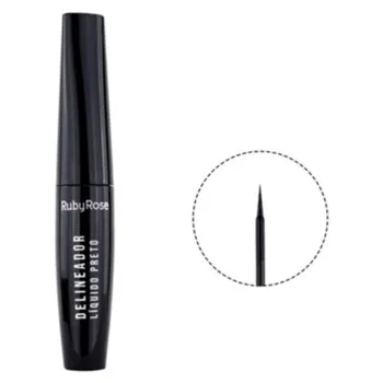DELINEADOR LIQUIDO PRETO RUBY ROSE Cód. 11527
