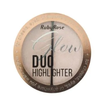 PO ILUMINADOR DUO HIGHLIGHTER COR 1 RUBY ROSE Cód. 13465