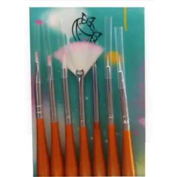 KIT PINCEIS DE UNHA MISS FRANDY 7UN PU12-6012 Cód. 14093