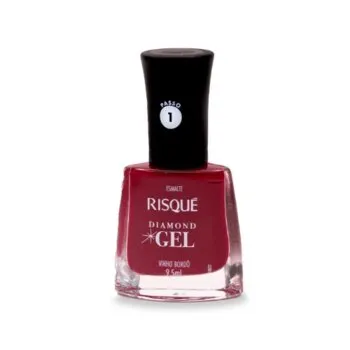 ESMALTE RISQUE DIAMOND GEL VINHO BORDO 9,5ML Cód. 11210