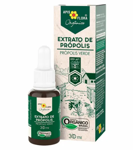 Apis Flora Extrato de Própolis Verde Orgânico em Gotas 30ml