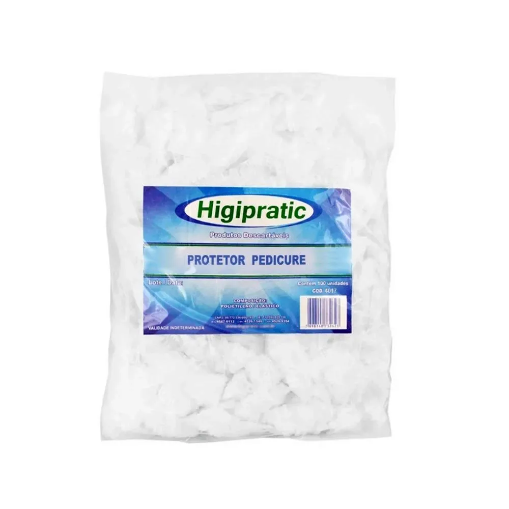 Protetor para Bacia Pedicure 100un Higipratic