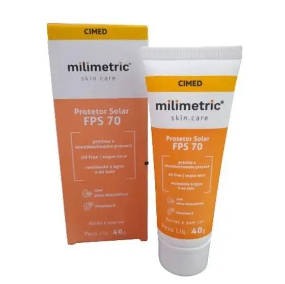 Protetor Solar Facial Milimetric 40g Fps70