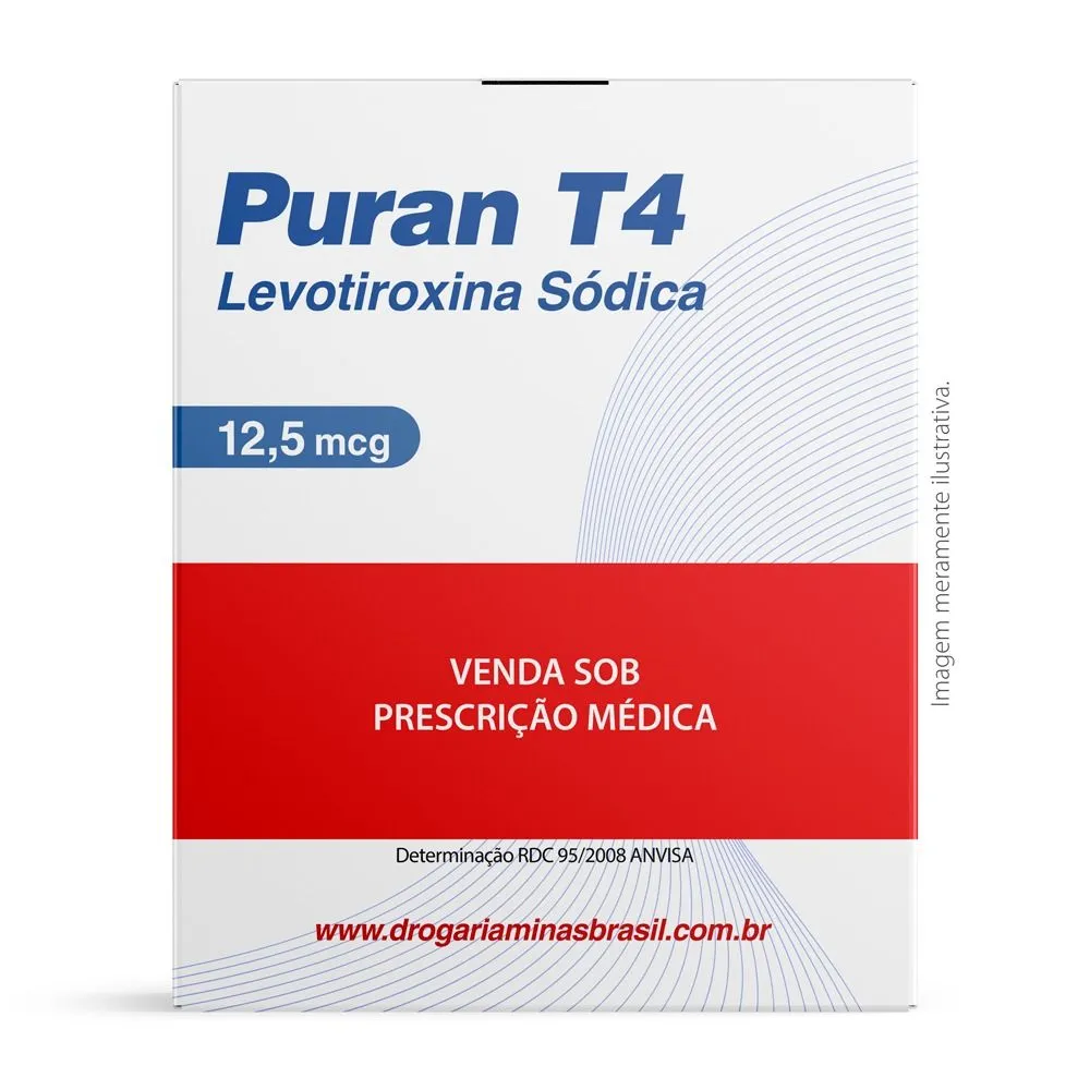 Puran T4 12,5Mcg Com 30 Comprimidos