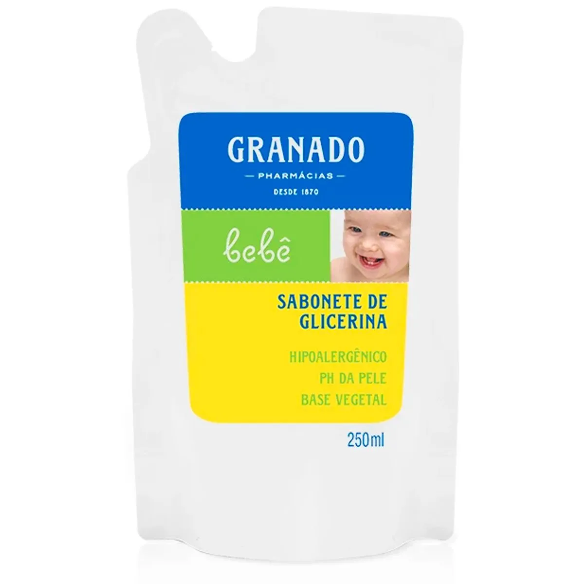 Refil Sabonete Líquido Bebê Granado 250mL Tradicional