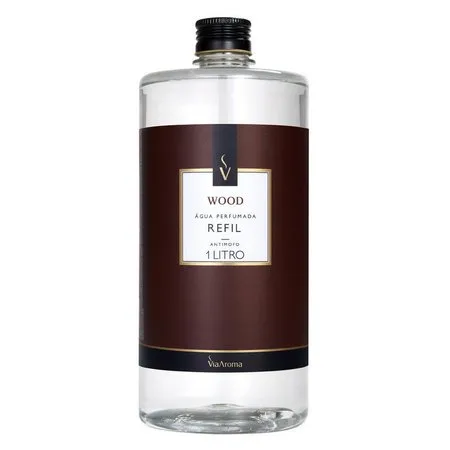 Refil Para Água Perfumada - Wood - Via Aroma - Frasco com 1 Litro