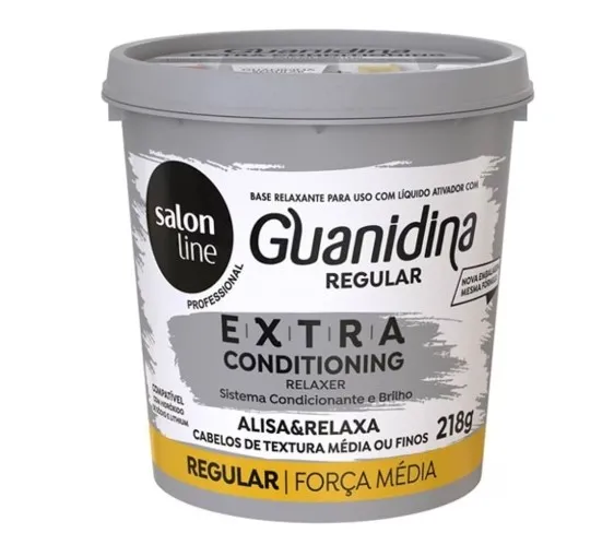 Relaxante Salon Line Extra Guanidina Regular 215g